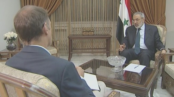 Omran al-Zoubi said Syria 'is a country that respects and honours what it says'.