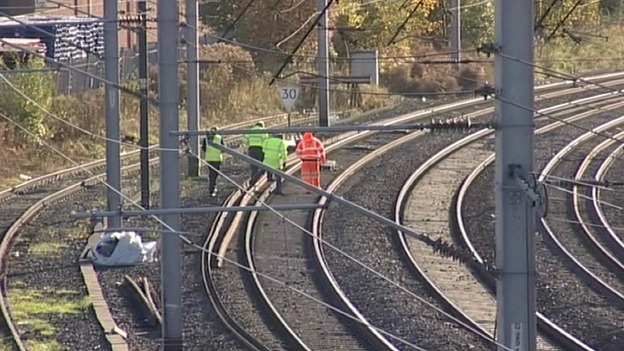 Officers on track