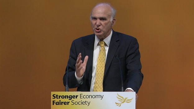 Vince Cable blasts 'nasty' Conservatives.
