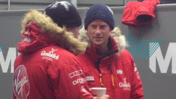 Prince Harry told reporters the chamber had been 'cold.'