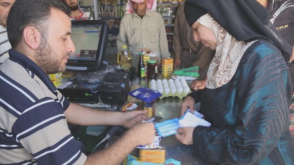 One of the shops in Zaatari refugee camp