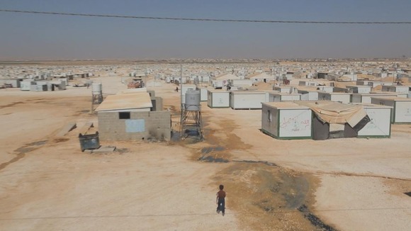 Zaatari refugee camp in Jordan is home to more than 130,000 Syrian refugees