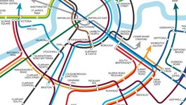 Rail map redesigned by Max Robert