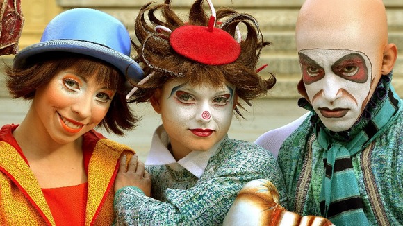 Cirque Du Soleil performers outside the Royal Albert Hall