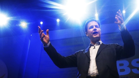 Nick Clegg has been bounding around the conference like a man half his age.