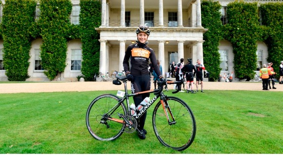 cyclist at goodwood
