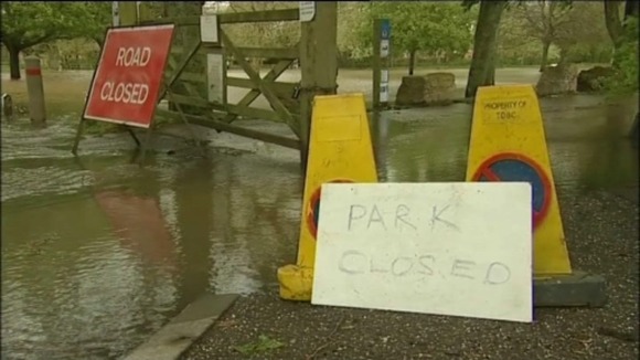 Flooded park