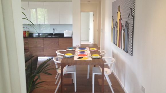 Kitchen and dining area of two bed flat