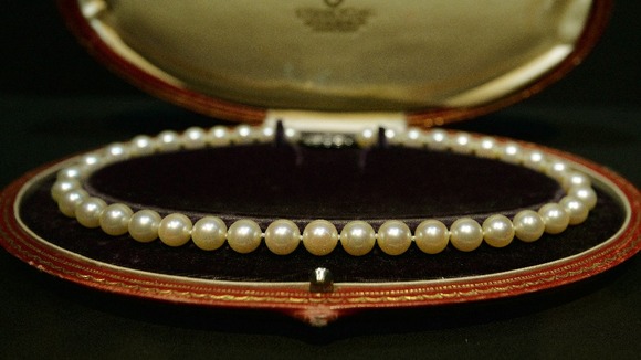 The Pearl Necklace once owned by Hollywood film star Marilyn Monroe