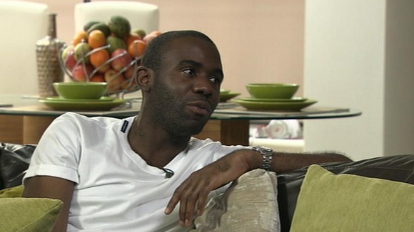 Fabrice Muamba talks to Adrian Chiles