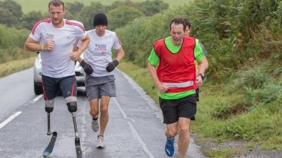 Richard has been tweeting pictures throughout his incredible run.
