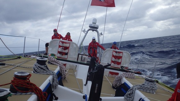 The team in action