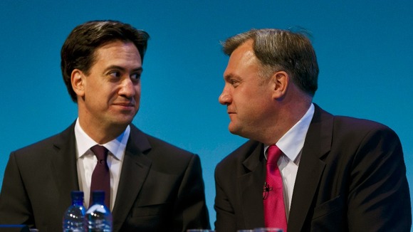Labour leader Ed Miliband with the Shadow Chancellor Ed Balls