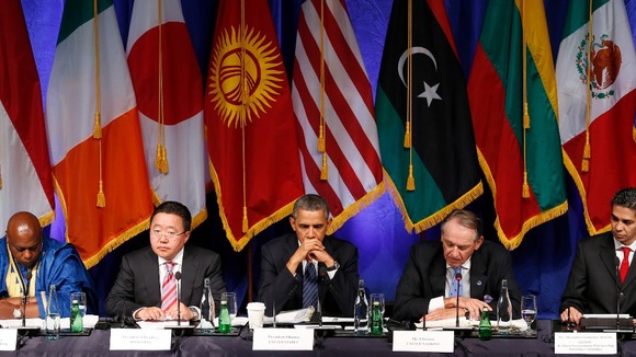 President Obama hosts a civil society roundtable meeting in New York.