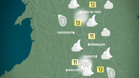 Foggy overnight with poor visibility