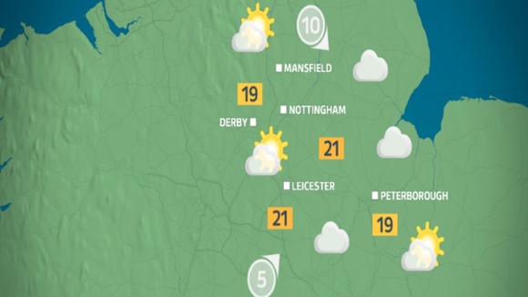 Sunny spells by tomorrow afternoon