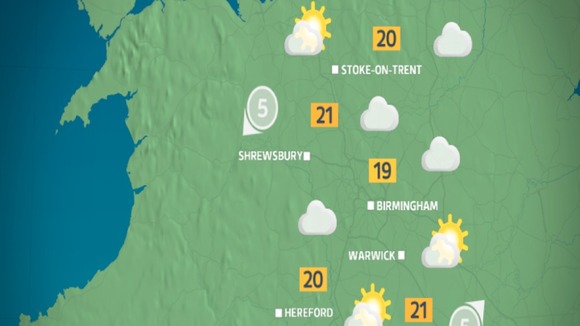 Dry and bright by tomorrow afternoon