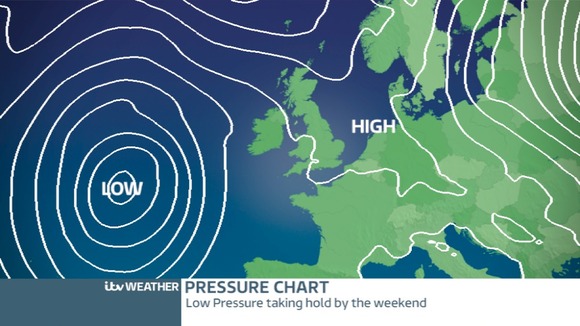 Low Pressure will bring more unsettled conditions this weekend