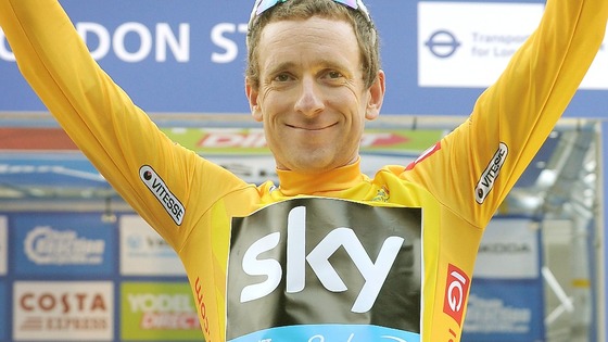 Bradley Wiggins at the Tour of Britain this month