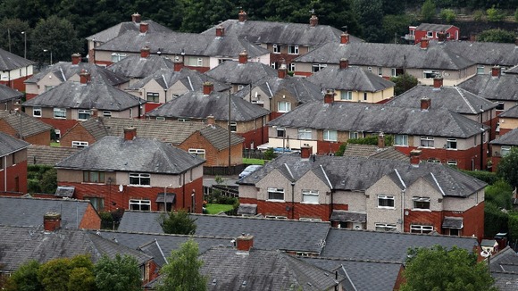 A general view of houses in Yorkshire.