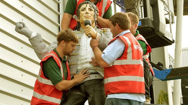 the American businessman decided to pull the 7ft 6in statue down