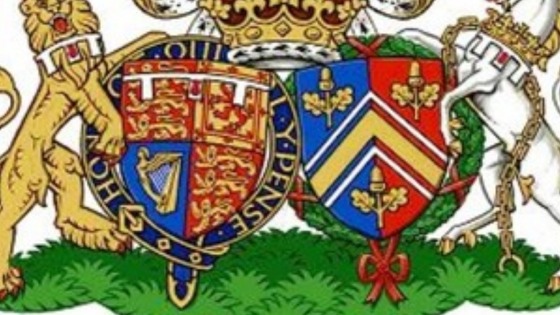 The new Coat of Arms has been created from the individual shields of Wills and Kate.