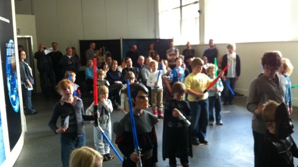 Youngsters 'Jedi training' at Star Wars convention in Leicester