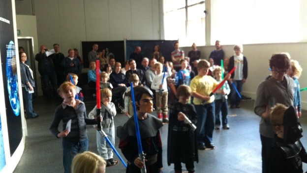 Youngsters 'Jedi training' at Star Wars convention in Leicester