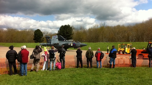 Spectators taking in the Buccaneer