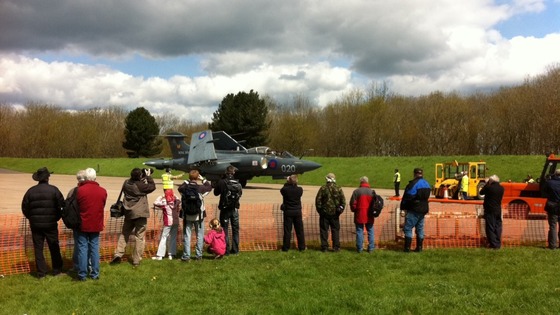 Spectators taking in the Buccaneer