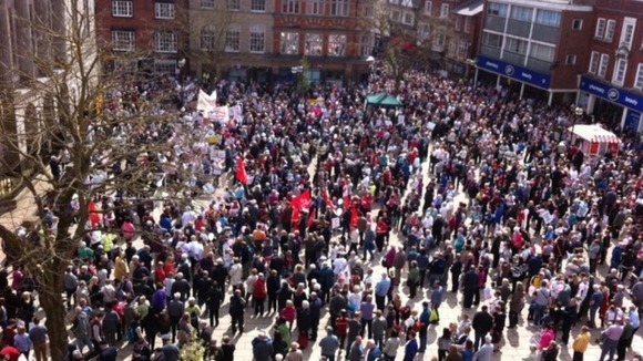 More than 50,000 people turned out for the previous march in support of Stafford Hospital