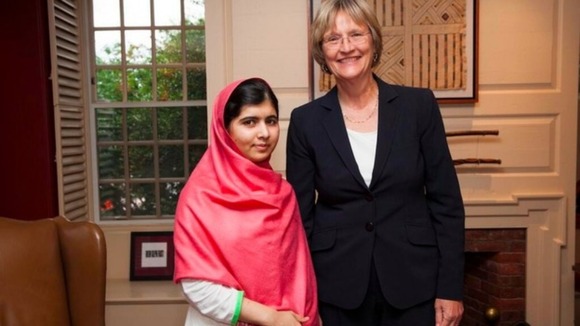 Malala Yousafzai was attacked by Taliban gunman on a bus near home in Pakistan last October.