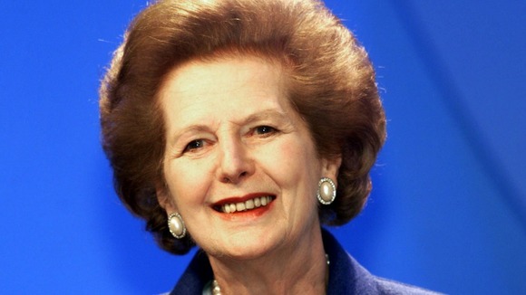 Former Tory Prime Minister Margaret Thatcher.