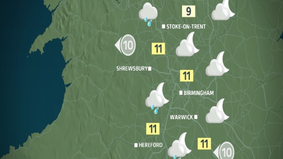 Monday night's weather