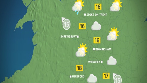 Tuesday afternoon's weather