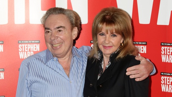 Andrew Lloyd Webber with Mandy Rice Davies