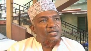 Preacher Abubaker Shariff Ahmed speaking to ITV News in Mombasa, Kenya