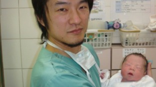 The baby born using the IVA technique, developed by researchers at Stanford University.
