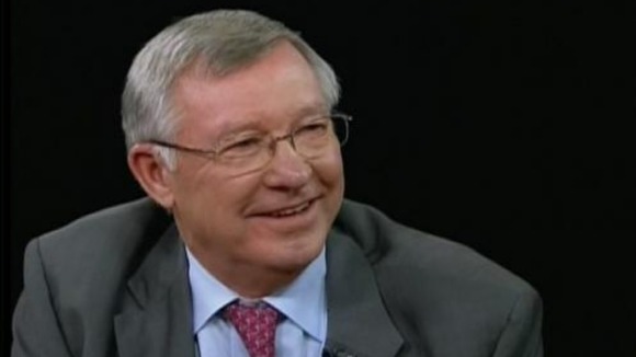 Alex Ferguson being interviewed on PBS