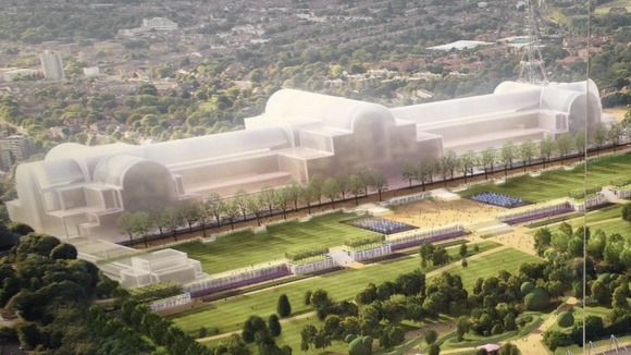 Artist's impression of how a regenerated Crystal Palace Park would look