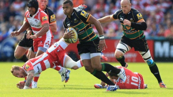 Northampton Saints centre Luther Burrell has been shortlisted for the Aviva Premiership Player of the Month award