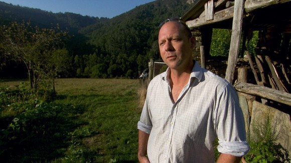 man in countryside