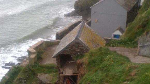 Houses on cliff