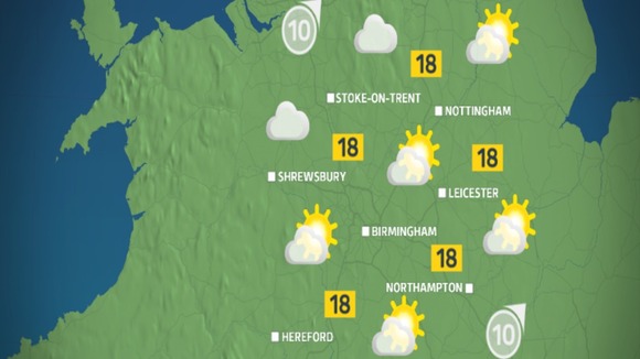 Sunday afternoon's weather