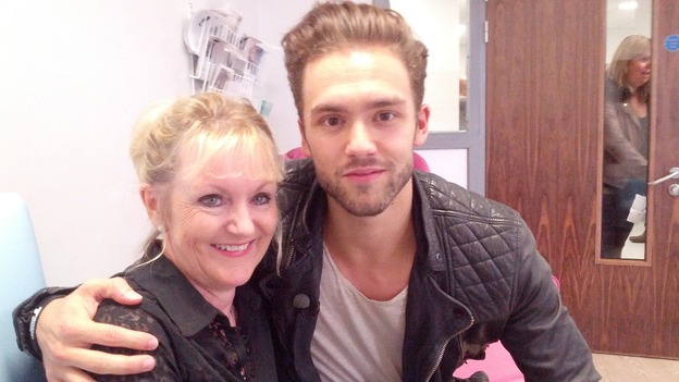 Lead singer Andy with mum Bernice