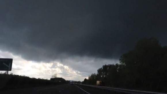 Tornado on the A34 heading south at Kidlington, Oxfordshire