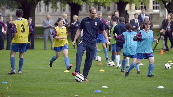 Prince William training