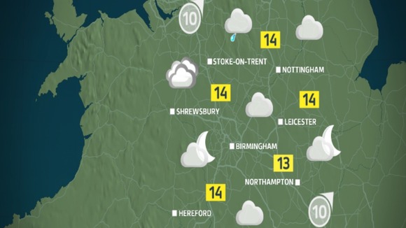 Monday night's weather