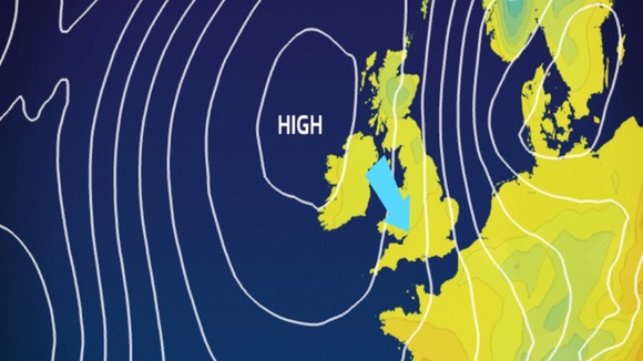 pressure chart for Thursday