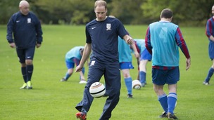 Prince William shows off his skills.